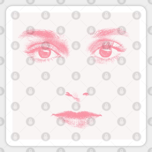Sinead O'Connor / Minimal Style Aesthetic Design Sticker by DankFutura